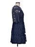 Fab'rik 100% Polyester Blue Cocktail Dress Size L - photo 4