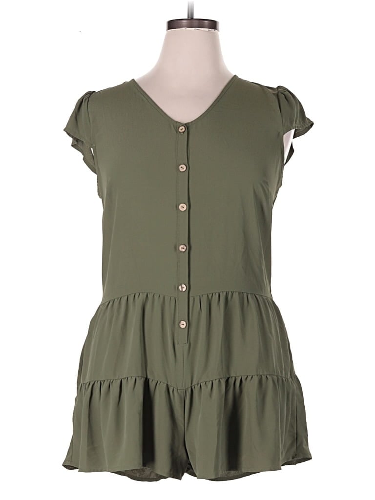 Pre-owned Lily Rose Romper In Green
