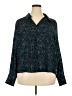 Halogen 100% Viscose Teal Long Sleeve Blouse Size XXL - photo 1
