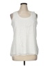 Studio Y Ivory Sleeveless T-Shirt Size XL - photo 1
