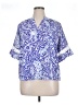 Como Blu 100% Polyester Blue Short Sleeve Polo Size XL - photo 1