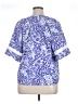 Como Blu 100% Polyester Blue Short Sleeve Polo Size XL - photo 2