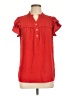 Unbranded 100% Polyester Red Short Sleeve Blouse Size L - photo 1
