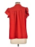 Unbranded 100% Polyester Red Short Sleeve Blouse Size L - photo 2