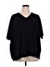 Zenana 100% Polyester Black Short Sleeve Top Size XL - photo 1