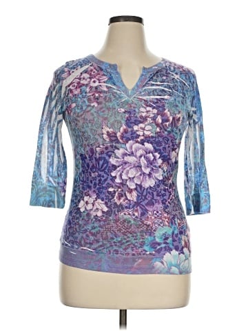Cubism 3/4 Sleeve Top (view 1)