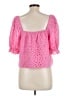 1.State 100% Cotton Pink 3/4 Sleeve Blouse Size L - photo 2