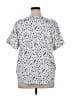 The Main Street Exchange 100% Polyester White Short Sleeve Blouse Size XL - photo 2