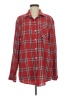 Pulse Plaid Red Long Sleeve Blouse Size M - photo 1