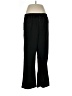 Faded Glory 100% Polyester Solid Black Casual Pants Size L - photo 1