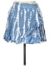 Sim & Sam 100% Rayon Tie-dye Blue Casual Skirt Size L - photo 1