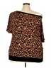 Cato Brown Short Sleeve Blouse Size 22 - photo 1