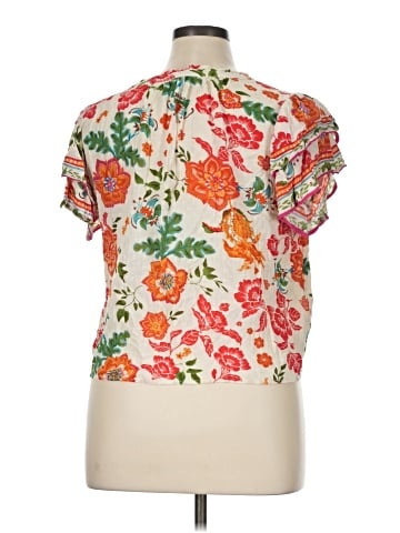 Nicole Miller Artelier Short Sleeve Blouse (view 2)