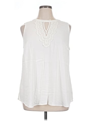 Pale Sky Sleeveless Blouse (view 1)