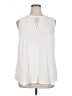 Pale Sky 100% Rayon White Sleeveless Blouse Size 1X - photo 1