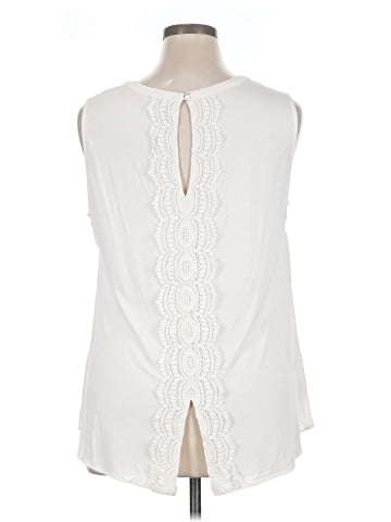 Pale Sky Sleeveless Blouse (view 2)