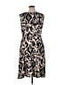 Perceptions Animal Print Ivory Cocktail Dress Size XL - photo 2