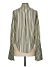 Kittenish 100% Polyester Stripes Green Long Sleeve Blouse Size XS - photo 2