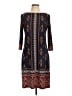 Wisp Print Blue Casual Dress Size 10 - photo 1