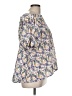 Gracia 100% Polyester Blue Short Sleeve Blouse Size M - photo 4