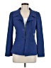 St. John Solid Blue Blazer Size 6 - photo 1