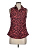 Gap Red Sleeveless Button-Down Shirt Size 8 Petite - photo 1