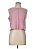 Madewell Pink Sleeveless Button-Down Shirt Size L - photo 1