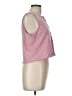 Madewell Pink Sleeveless Button-Down Shirt Size L - photo 4