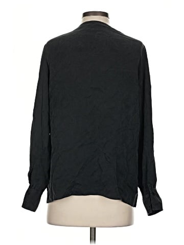 Nili Lotan Long Sleeve Silk Top (view 2)