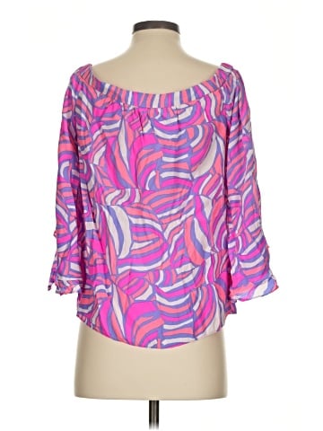 Alice & Trixie 3/4 Sleeve Silk Top (view 2)