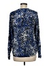 Kenar 100% Polyester Animal Print Blue Long Sleeve Blouse Size M - photo 2