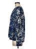 Kenar 100% Polyester Animal Print Blue Long Sleeve Blouse Size M - photo 5