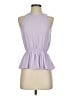 Buttons 100% Polyester Purple Sleeveless Blouse Size S - photo 1