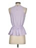 Buttons 100% Polyester Purple Sleeveless Blouse Size S - photo 2