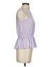 Buttons 100% Polyester Purple Sleeveless Blouse Size S - photo 4