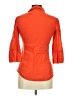 Fei Orange 3/4 Sleeve Button-Down Shirt Size 8 - photo 2