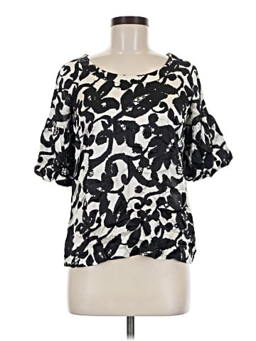 Gracie Short Sleeve Silk Top (view 1)
