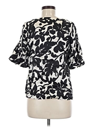 Gracie Short Sleeve Silk Top (view 2)