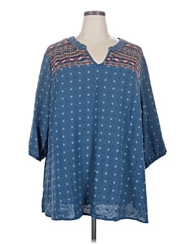 BLOOMCHIC 3/4 Sleeve Blouse (view 1)