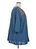 BLOOMCHIC 100% Polyester Blue 3/4 Sleeve Blouse Size 26 - photo 4