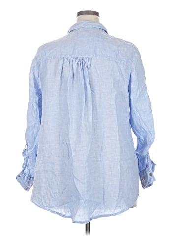Sigrid Olsen 3/4 Sleeve Button-Down Shirt (view 2)