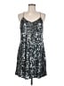 Express 100% Polyester Stars Silver Cocktail Dress Size M - photo 1