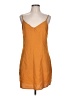 Missguided 100% Polyester Solid Orange Casual Dress Size 10 - photo 1