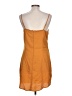 Missguided 100% Polyester Solid Orange Casual Dress Size 10 - photo 2