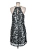 Express 100% Polyester Stars Silver Cocktail Dress Size M - photo 2