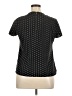 Lands' End 100% Polyester Black Short Sleeve Blouse Size 14 (petite) - photo 2