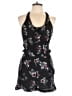 On Twelfth 100% Rayon Floral Black Romper Size L - photo 1