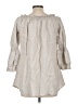 Boho Chic Gray 3/4 Sleeve Blouse Size L - photo 2