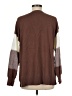 Fate Color Block Brown Pullover Sweater Size M - photo 2