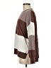 Fate Color Block Brown Pullover Sweater Size M - photo 5